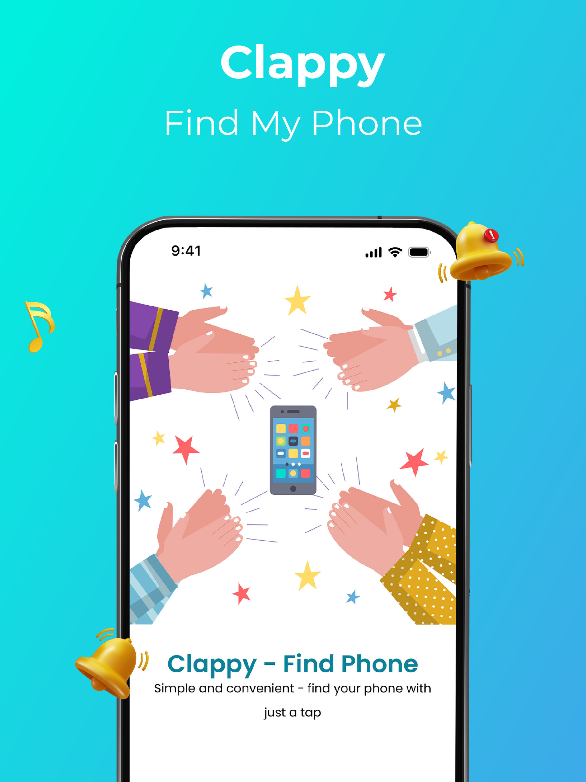 اسکرین شات 1 برنامه Clappy - Find My Phone