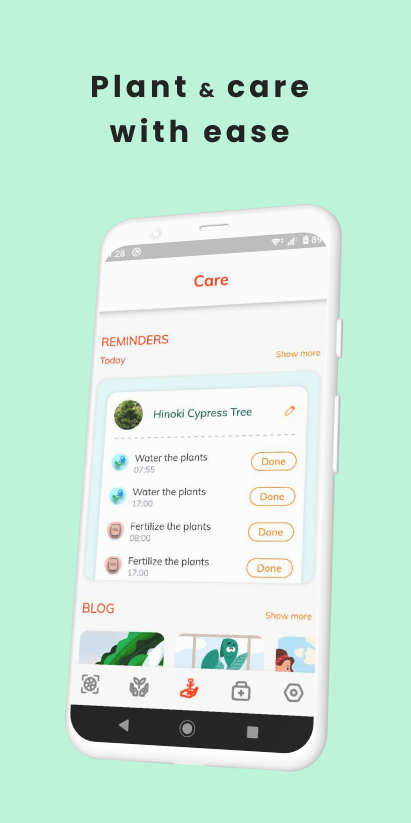 اسکرین شات 2 برنامه Plant App - Identifier & Care