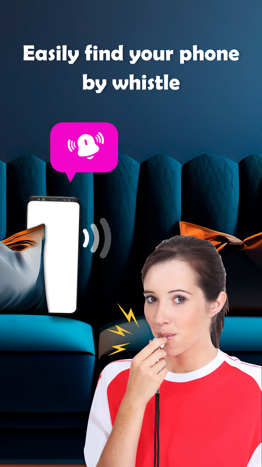 اسکرین شات 3 برنامه Find My Phone By Clap, Whistle
