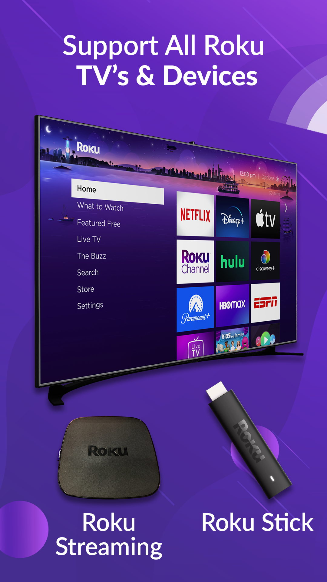 اسکرین شات 4 برنامه Remote Control For Roku TV