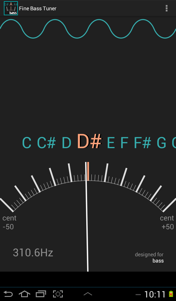 اسکرین شات 3 برنامه Fine Bass Tuner - Chromatic