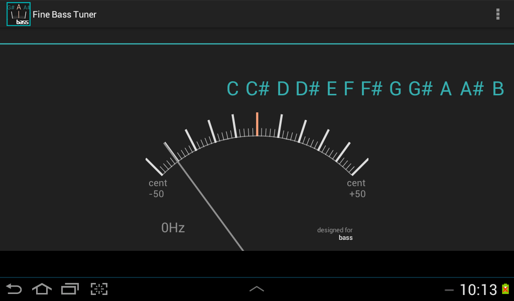 اسکرین شات 2 برنامه Fine Bass Tuner - Chromatic