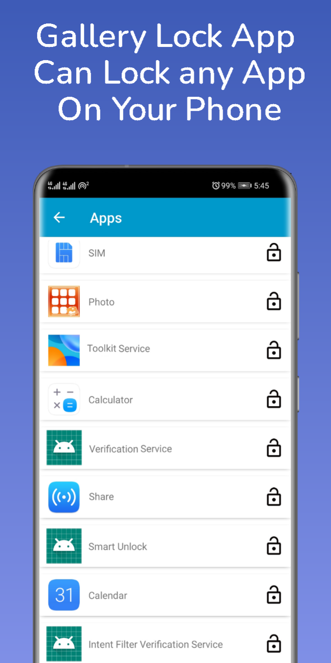اسکرین شات 3 برنامه Gallery Lock - Photo & Video