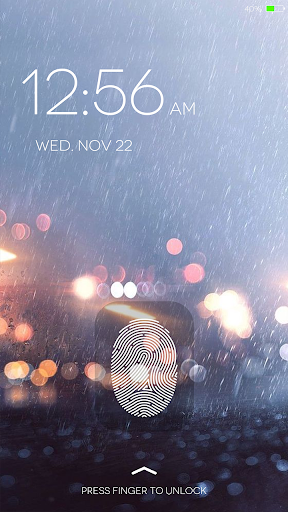 اسکرین شات 5 برنامه Fingerprint LockScreen Simulated Prank