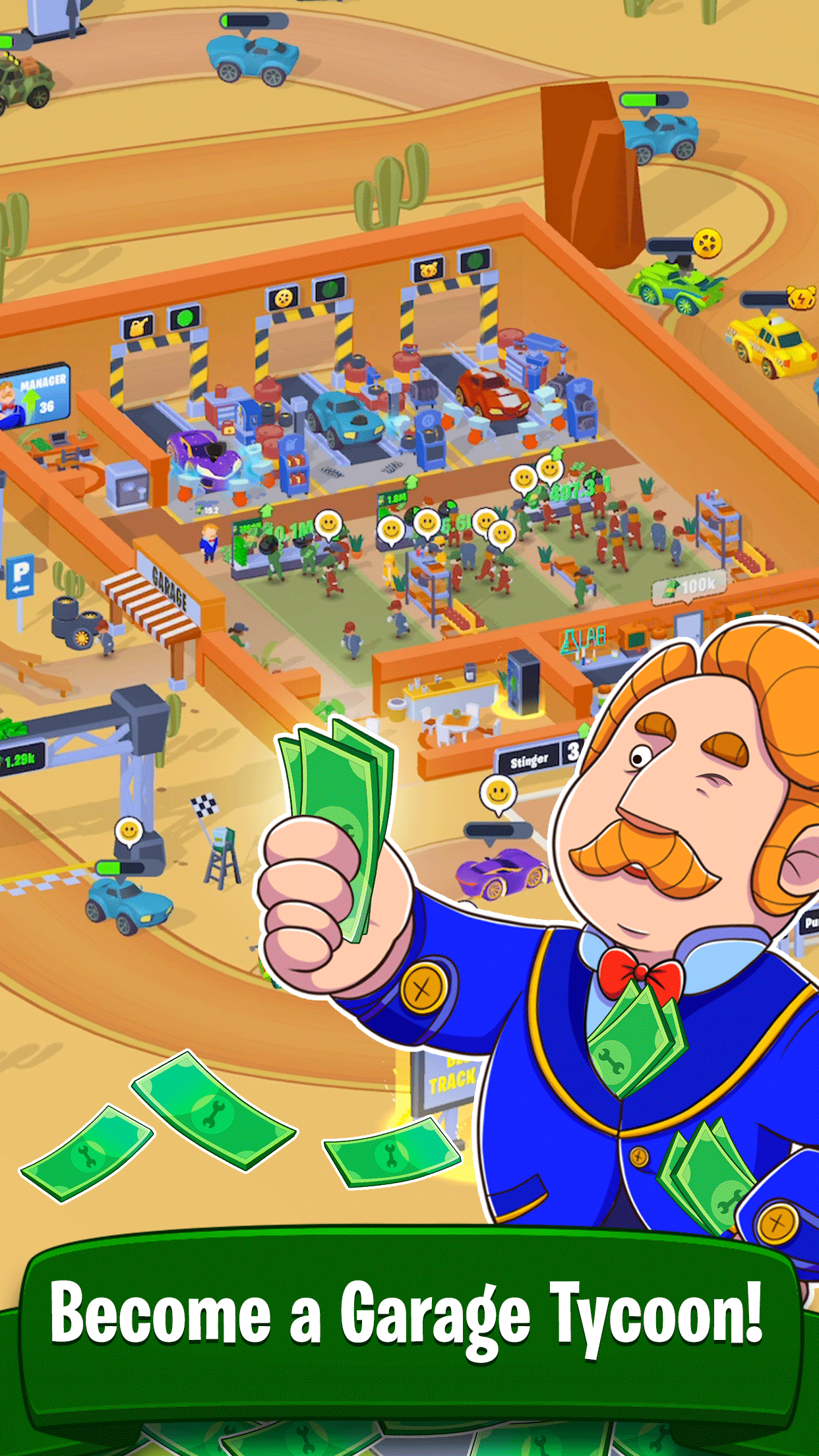 اسکرین شات 1 بازی Garage Empire - Idle Tycoon