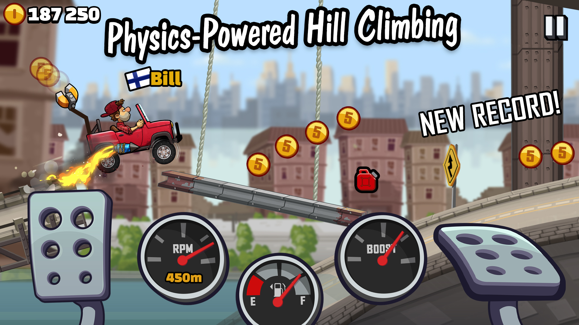 اسکرین شات 1 بازی Hill Climb Racing 2