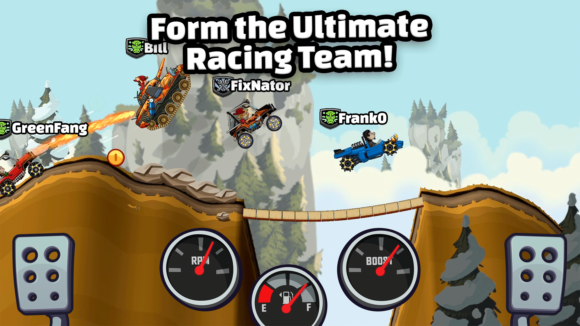 اسکرین شات بازی Hill Climb Racing 2 5