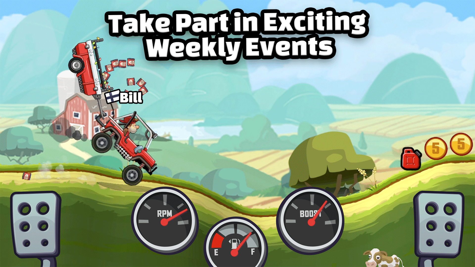 اسکرین شات بازی Hill Climb Racing 2 7