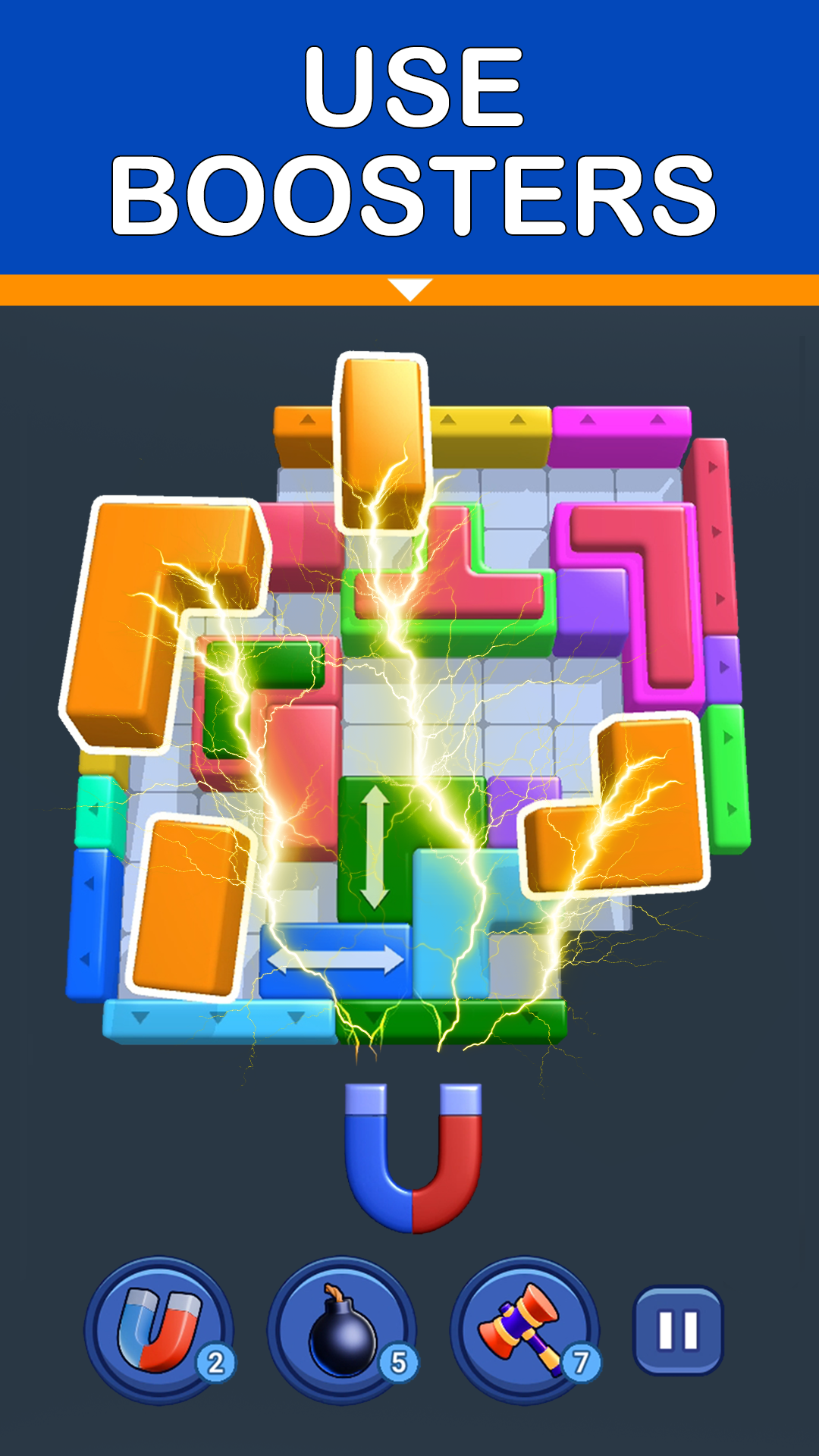 اسکرین شات 3 بازی Shape Escape: Block Puzzle