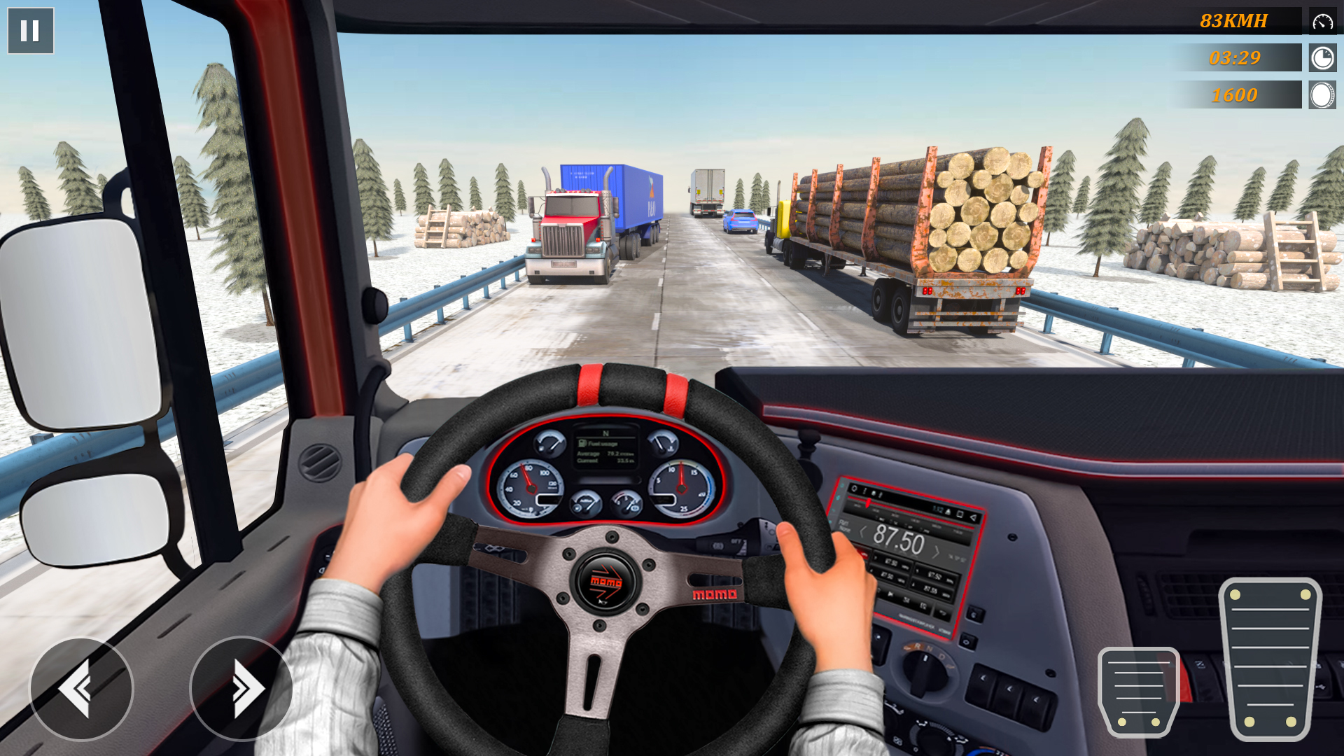 اسکرین شات 4 بازی VR Racing In Truck Simulator