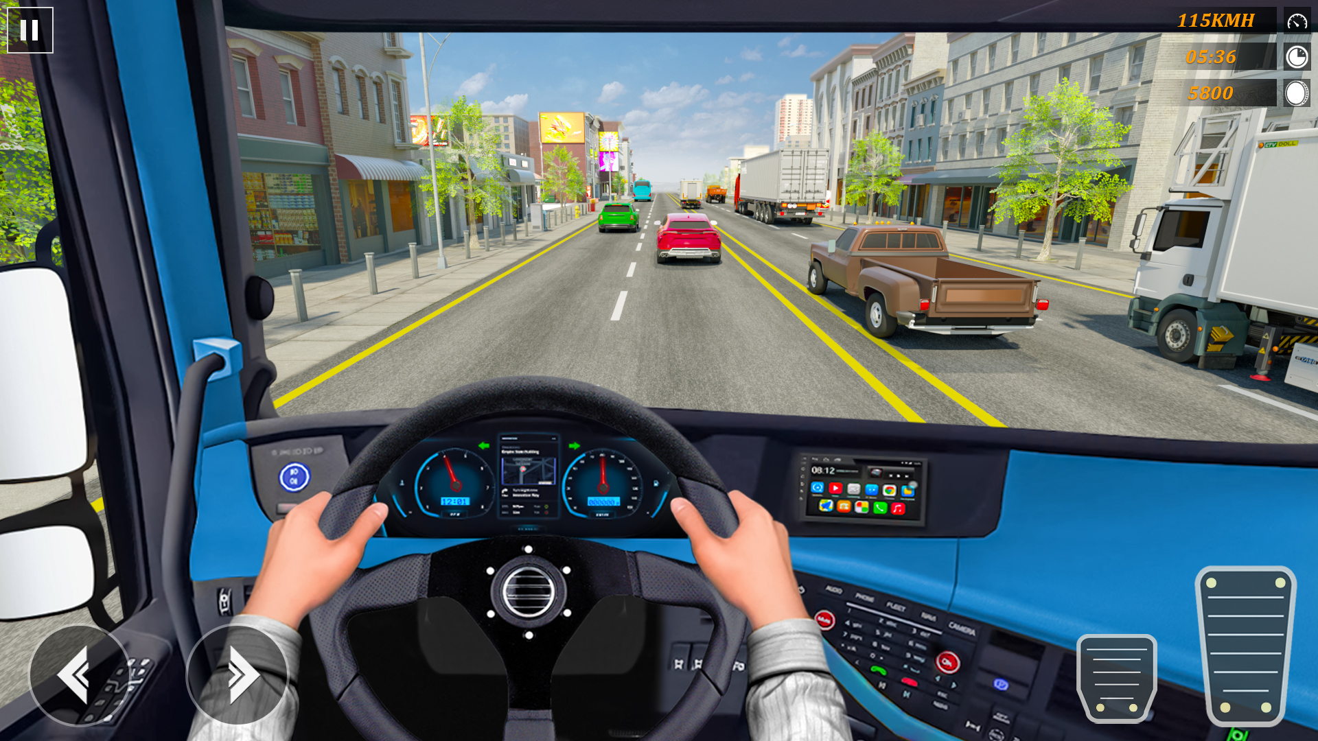 اسکرین شات 2 بازی VR Racing In Truck Simulator