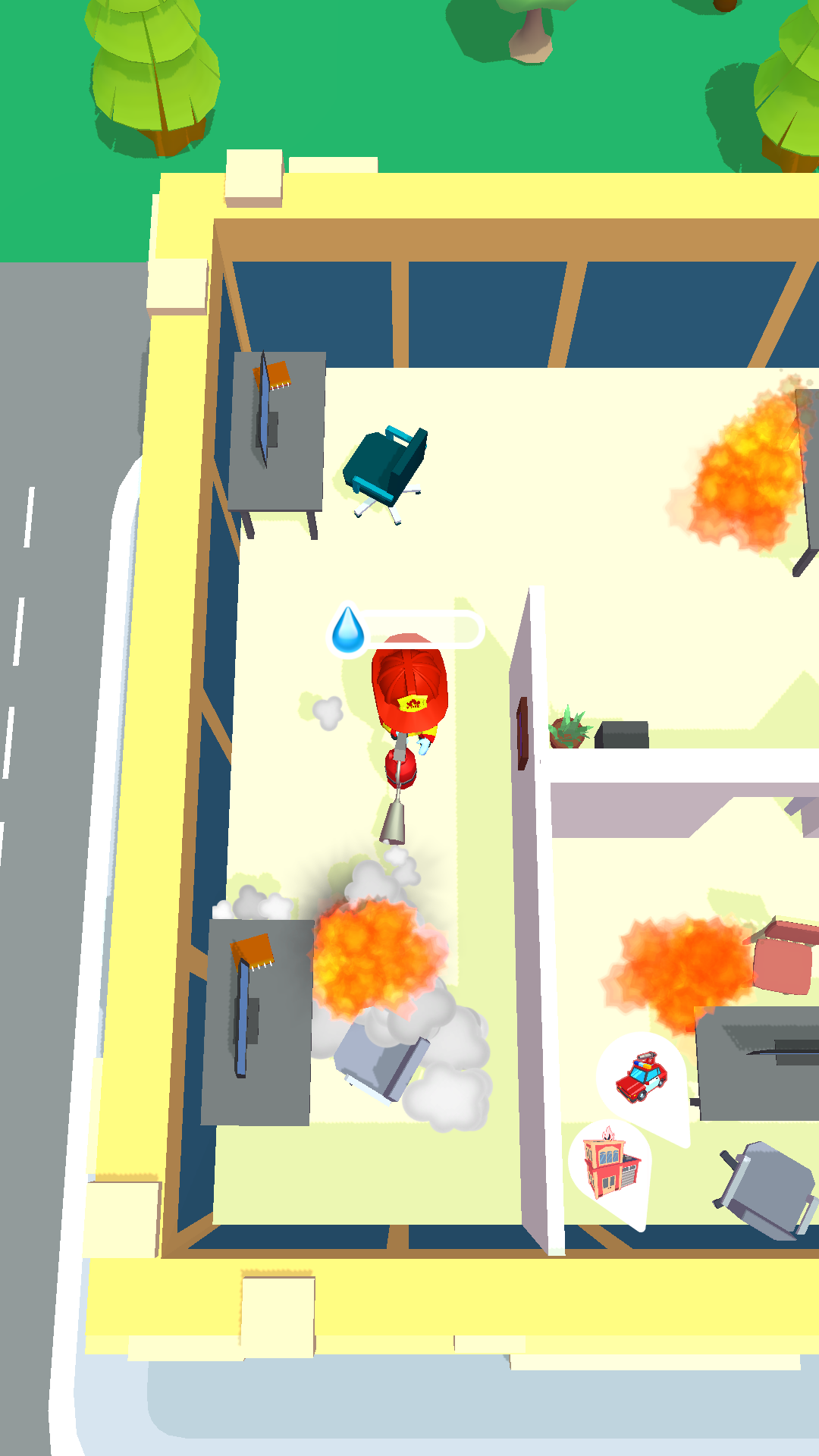 اسکرین شات 3 بازی Fire idle: Fire station games
