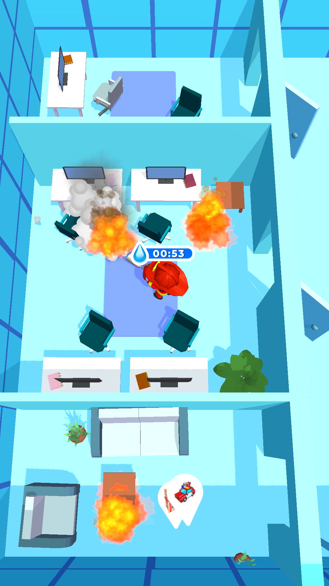 اسکرین شات 1 بازی Fire idle: Fire station games