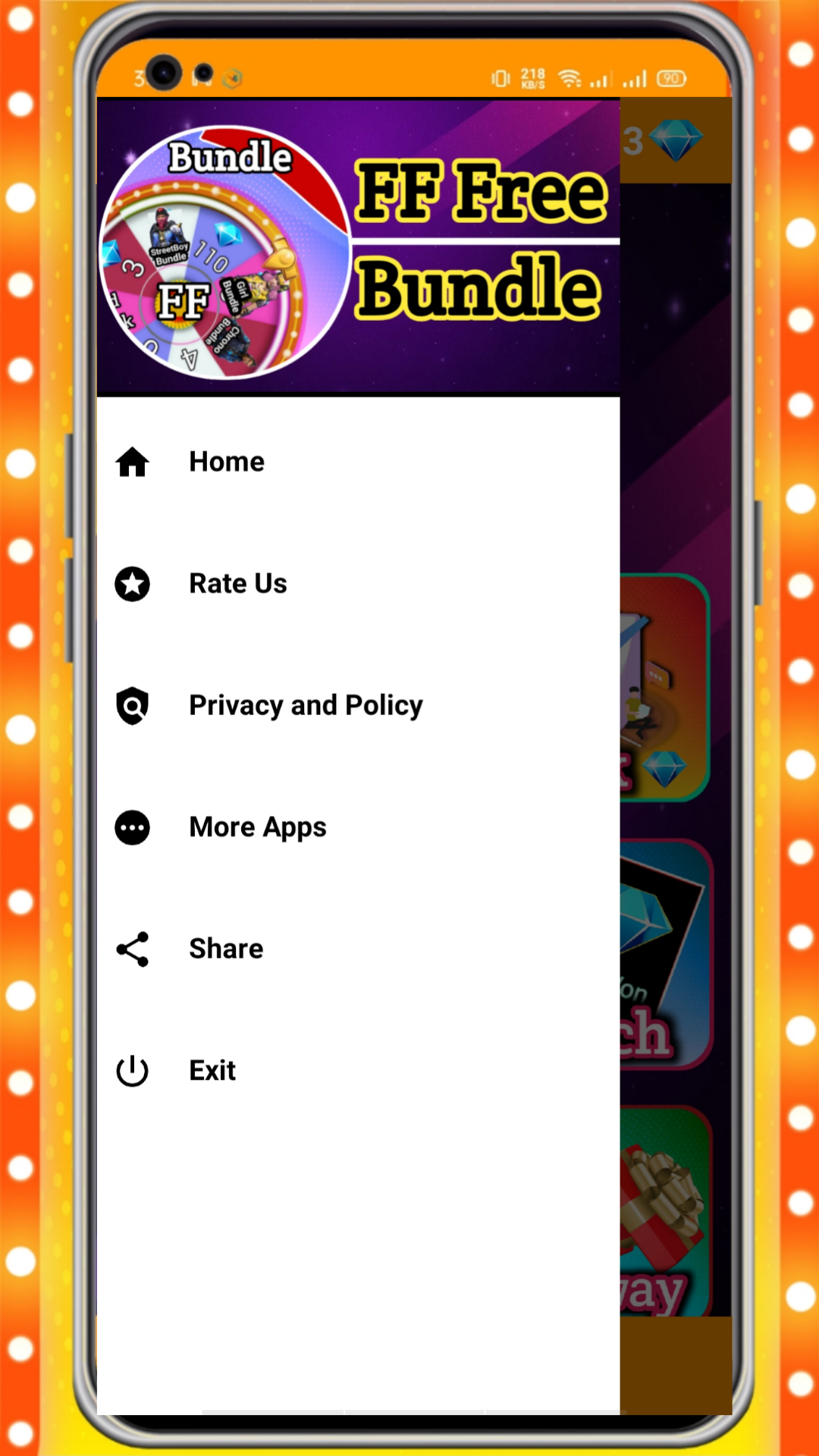 اسکرین شات 4 برنامه Unlock Skin : Diamonds Frefire
