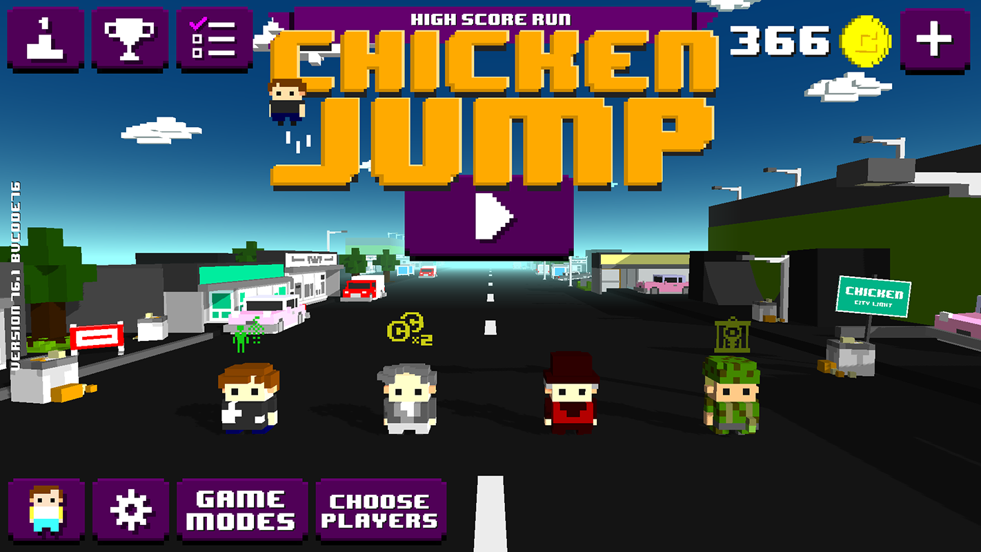 اسکرین شات 1 بازی Chicken Jump - Crazy Traffic