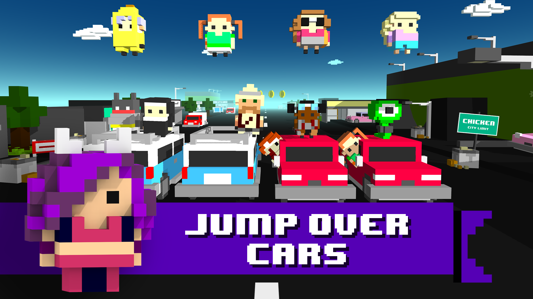 اسکرین شات 5 بازی Chicken Jump - Crazy Traffic
