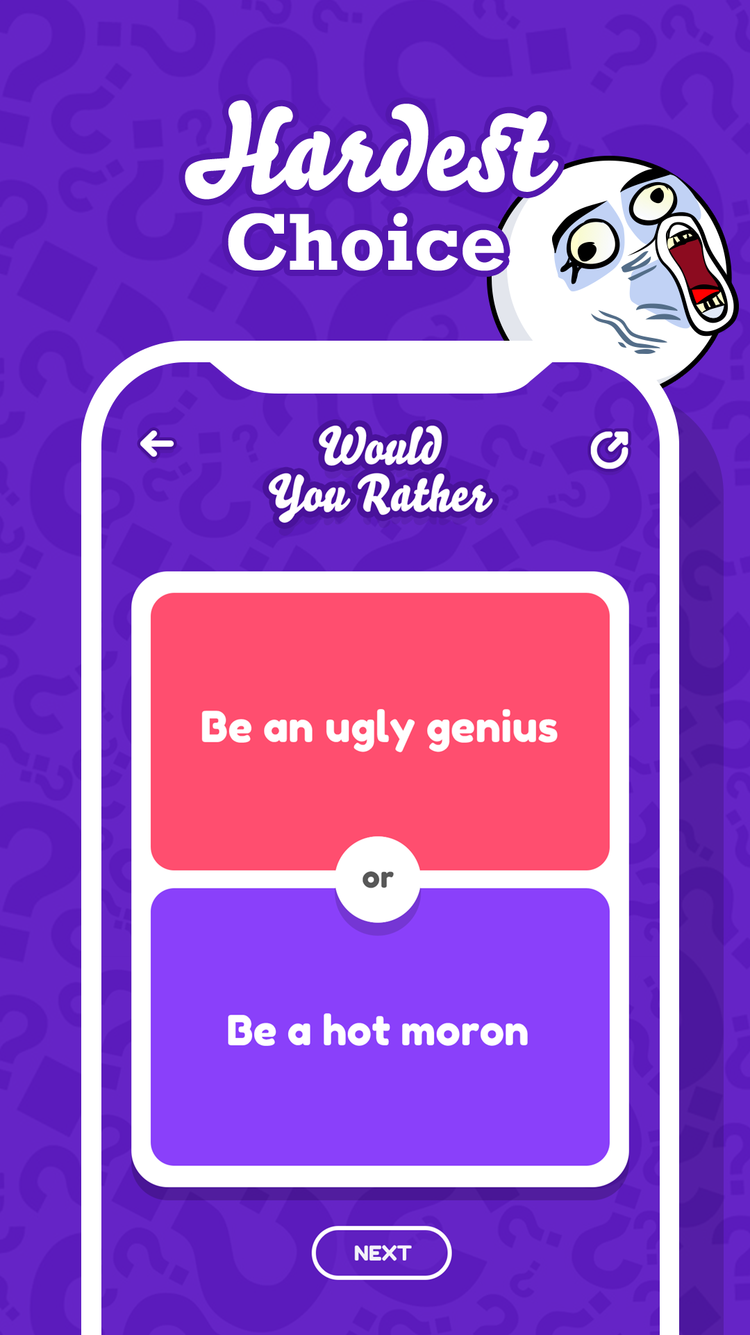 اسکرین شات 3 برنامه Would You Rather Party Game