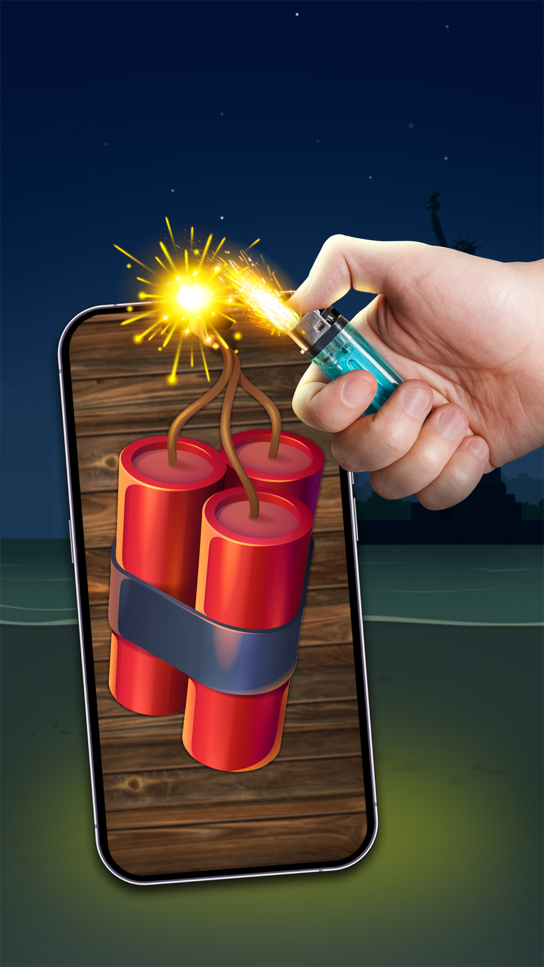 اسکرین شات 4 بازی Fireworks Play & Cracker prank