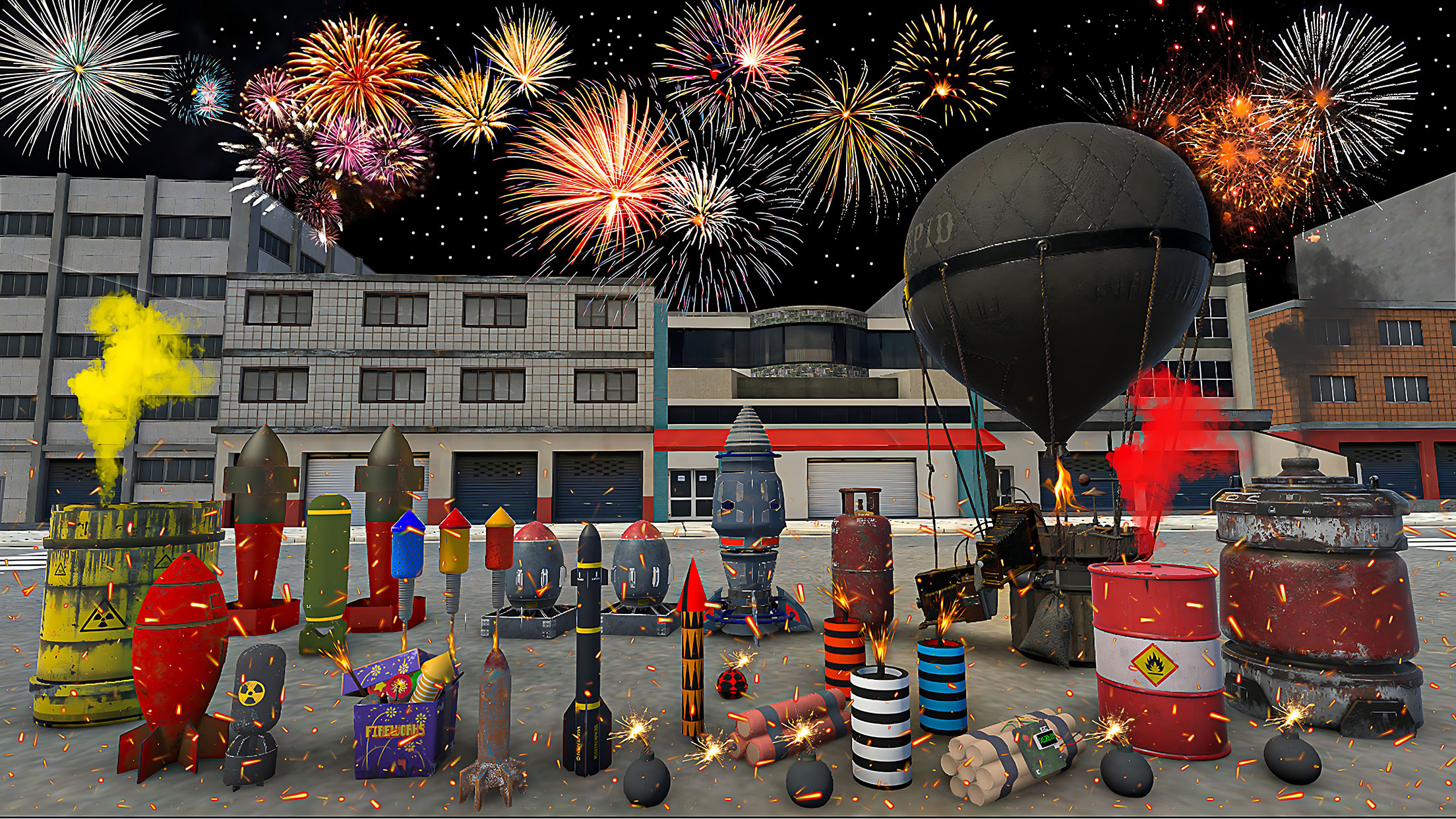 اسکرین شات 1 بازی Fireworks Play: DIY Simulator