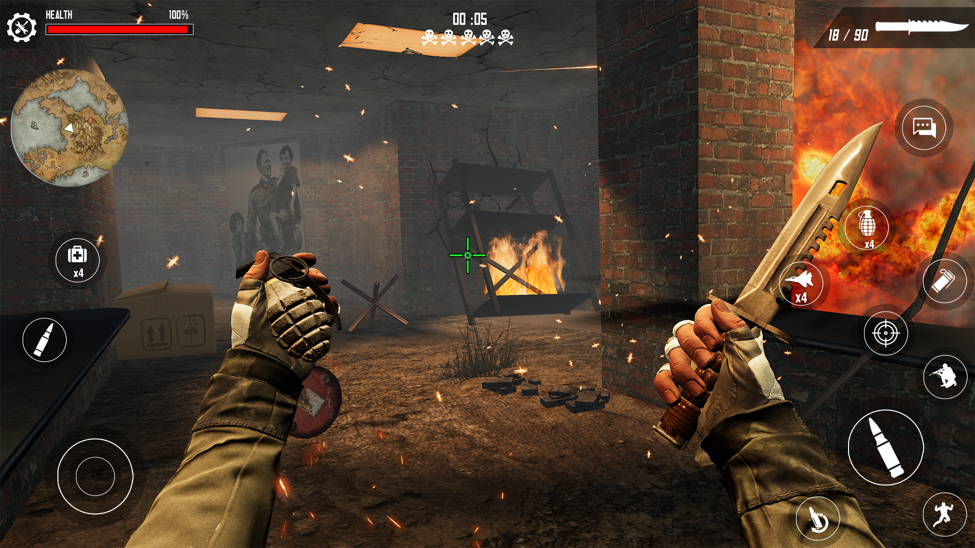 اسکرین شات 3 بازی World War : WW2 Shooting Games