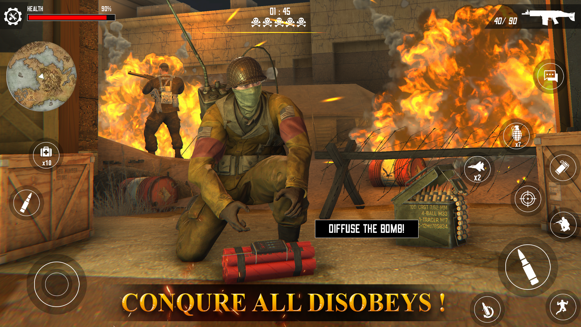 اسکرین شات 2 بازی World War : WW2 Shooting Games