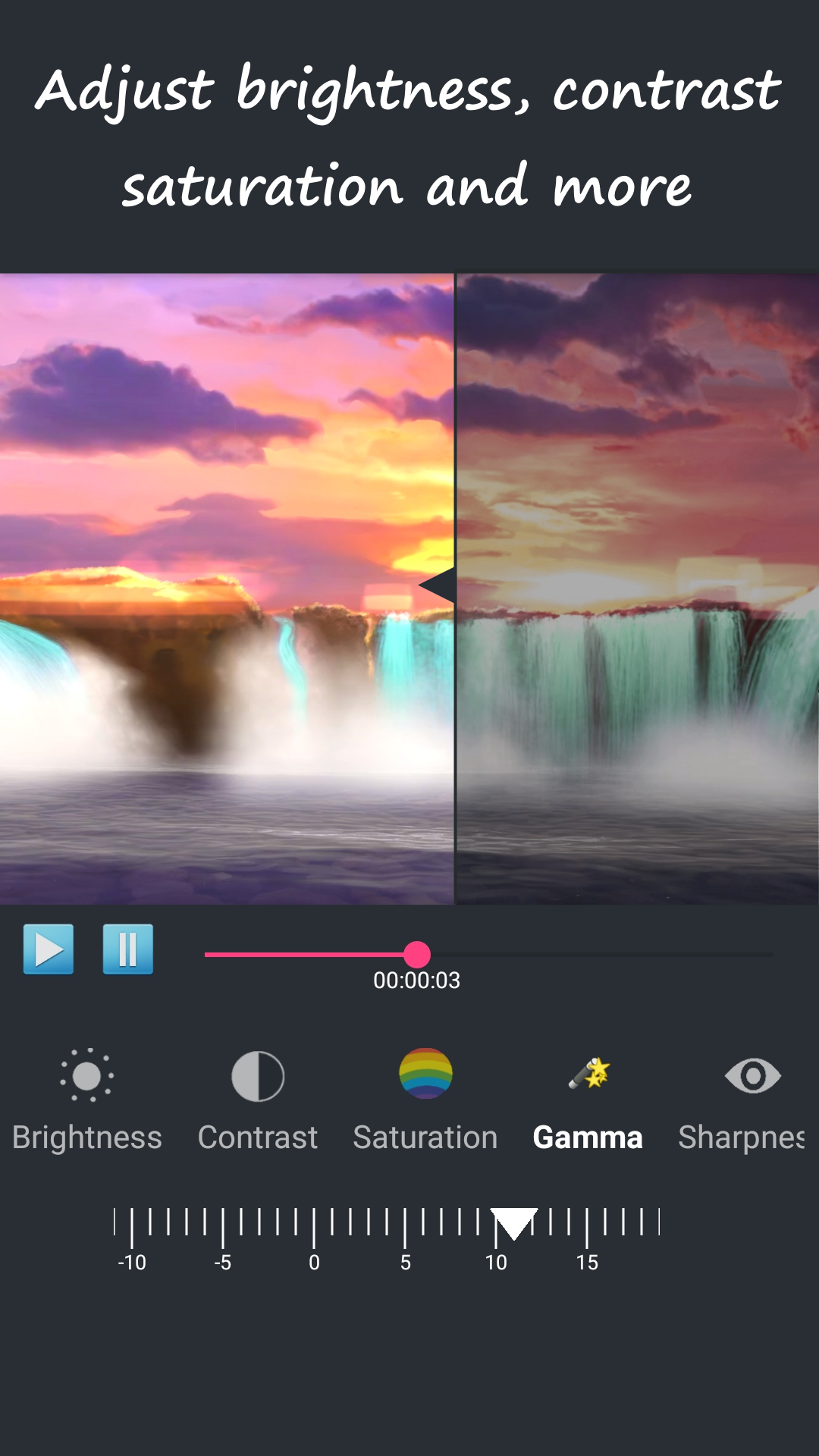 اسکرین شات 2 برنامه Video Brightness Enhancer
