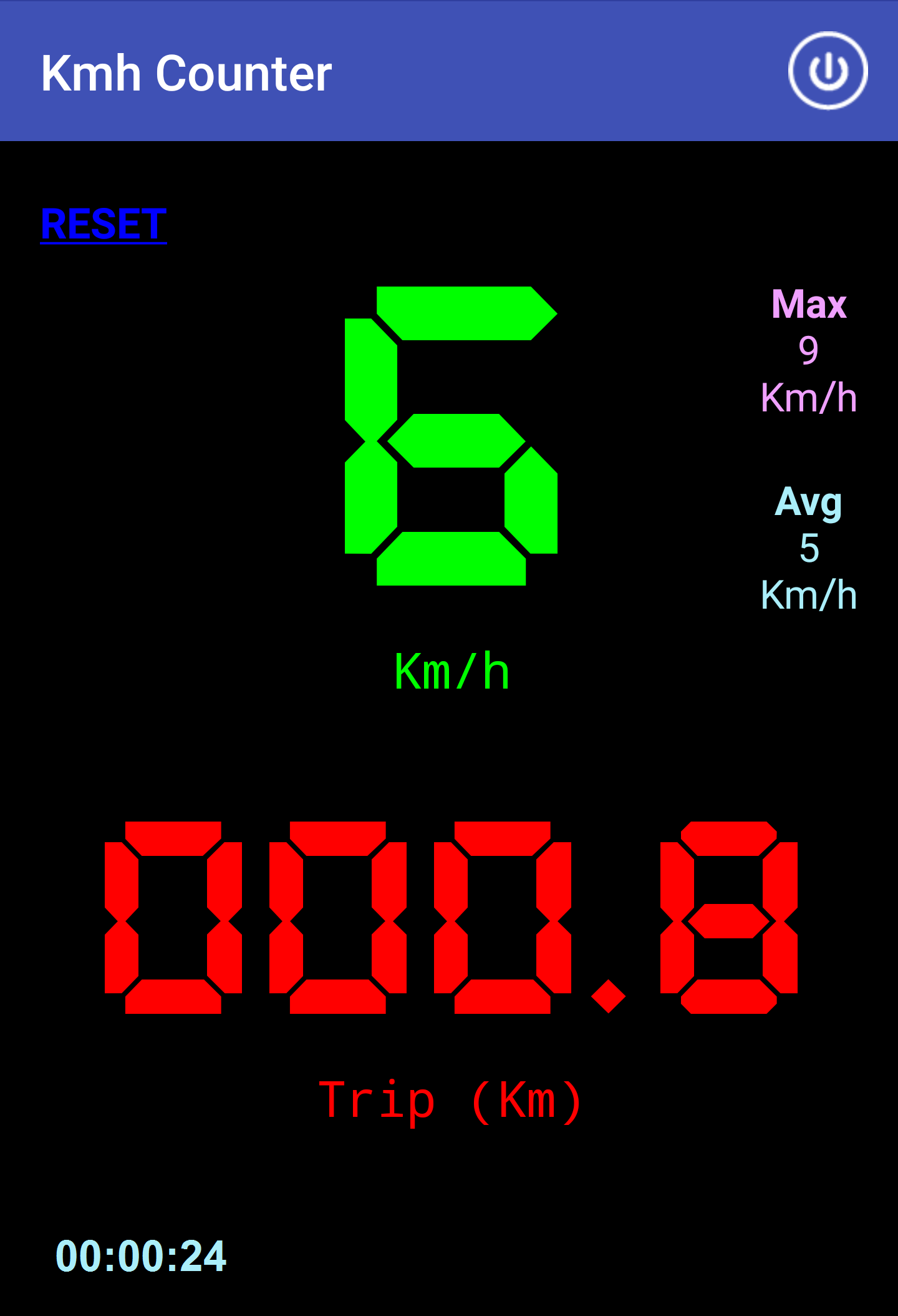اسکرین شات 5 برنامه Kmh Counter (Speedometer)