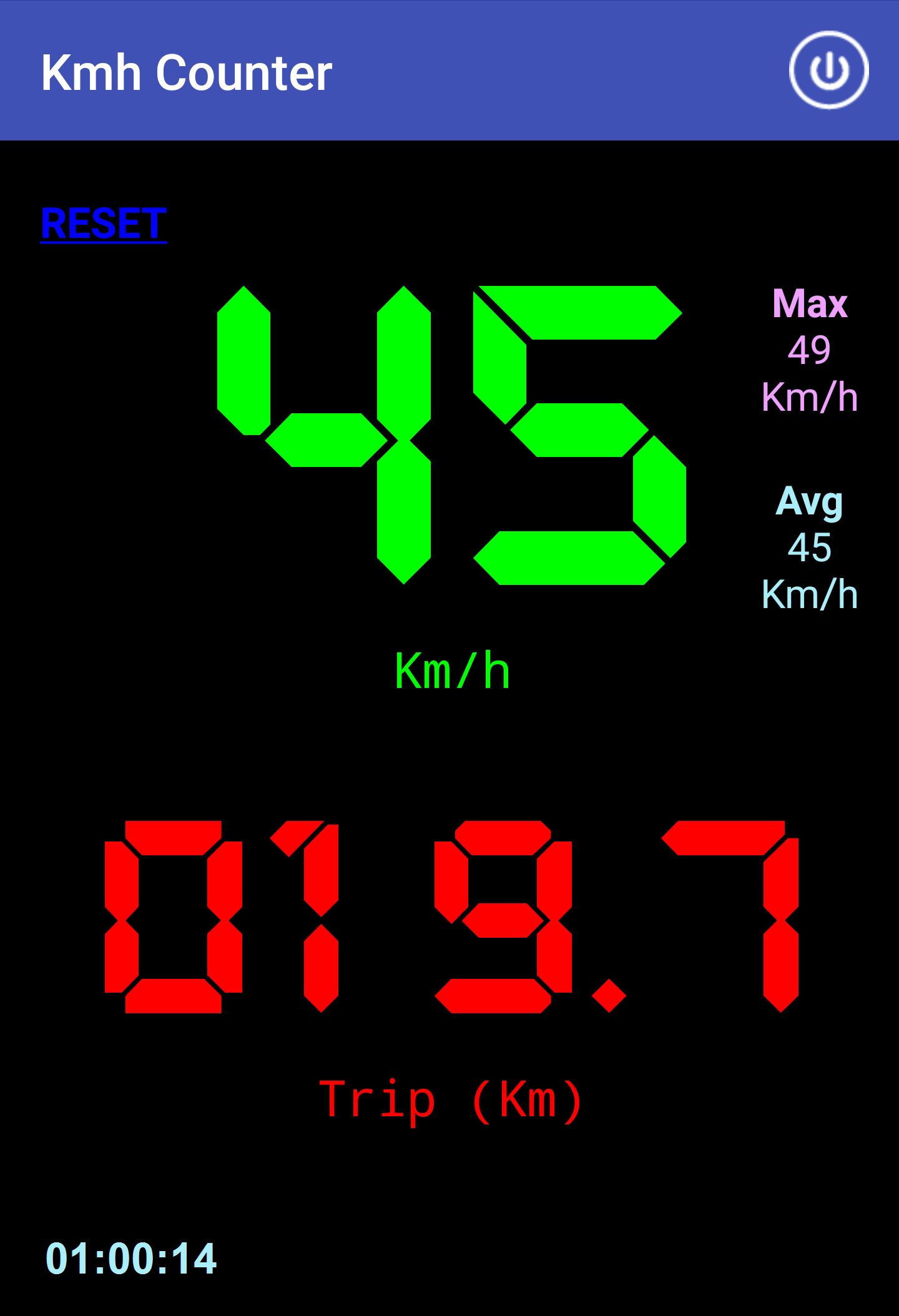 اسکرین شات 7 برنامه Kmh Counter (Speedometer)