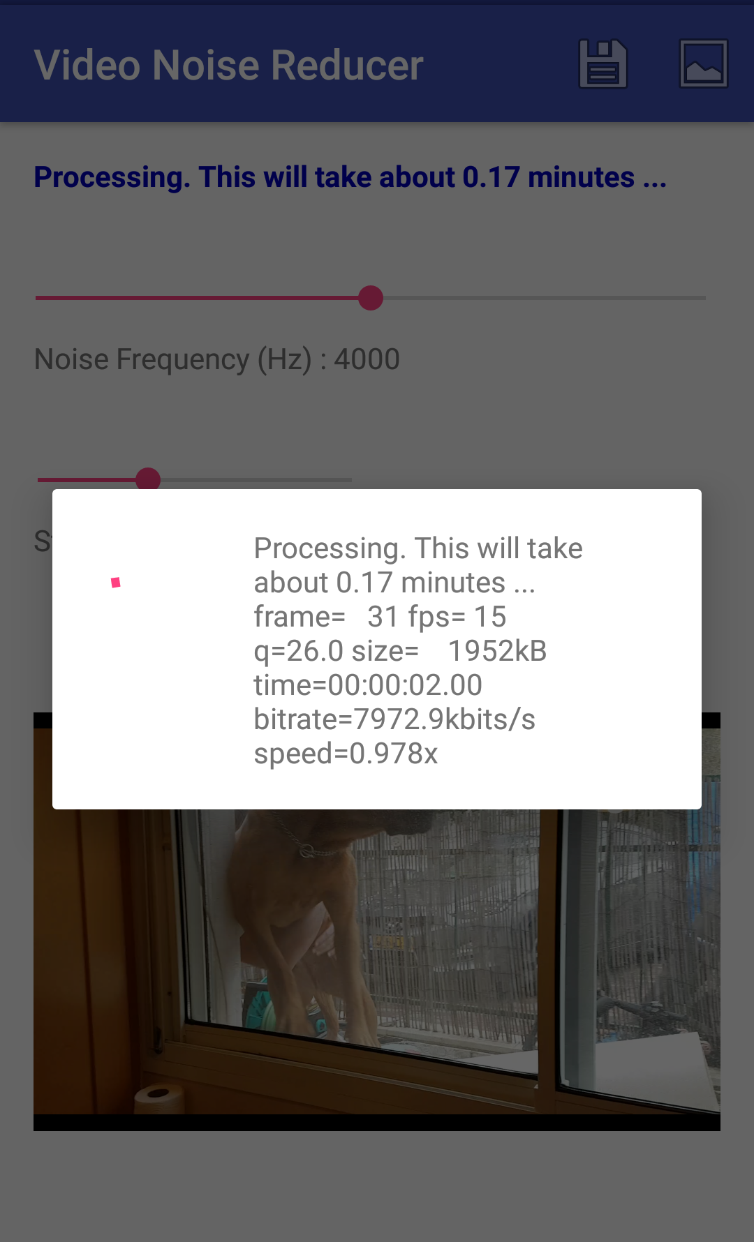 اسکرین شات 3 برنامه Video Noise Reducer