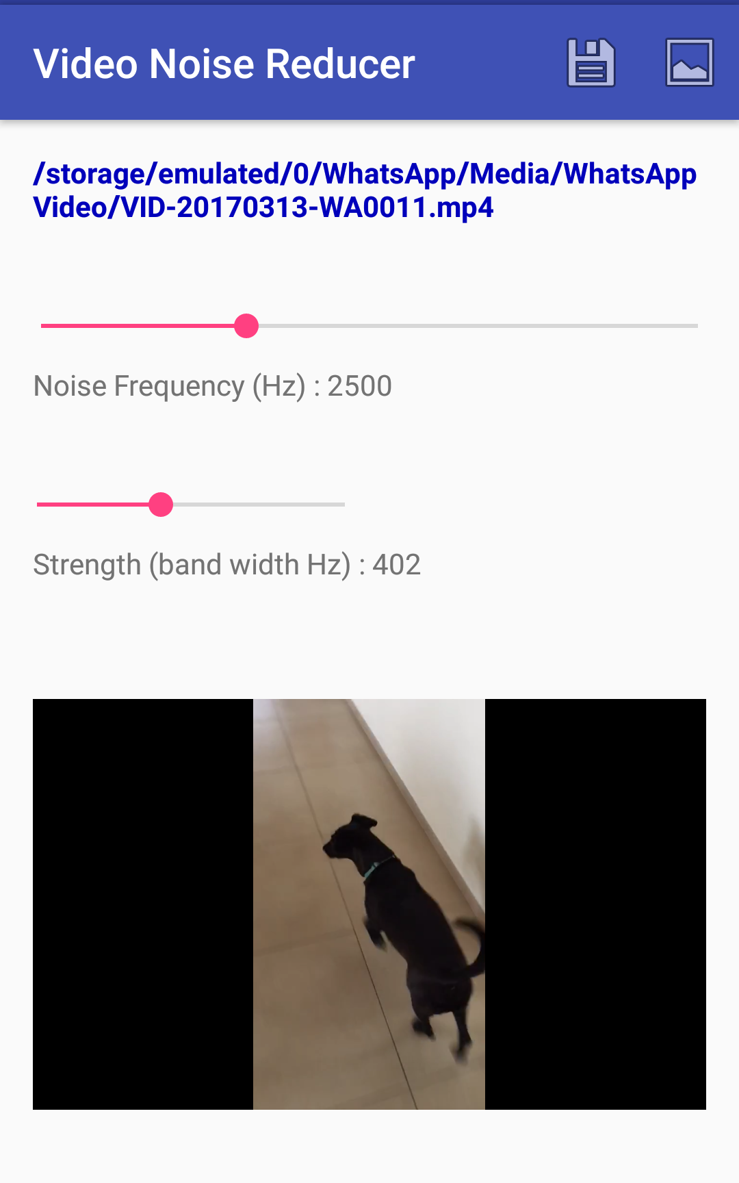 اسکرین شات 5 برنامه Video Noise Reducer