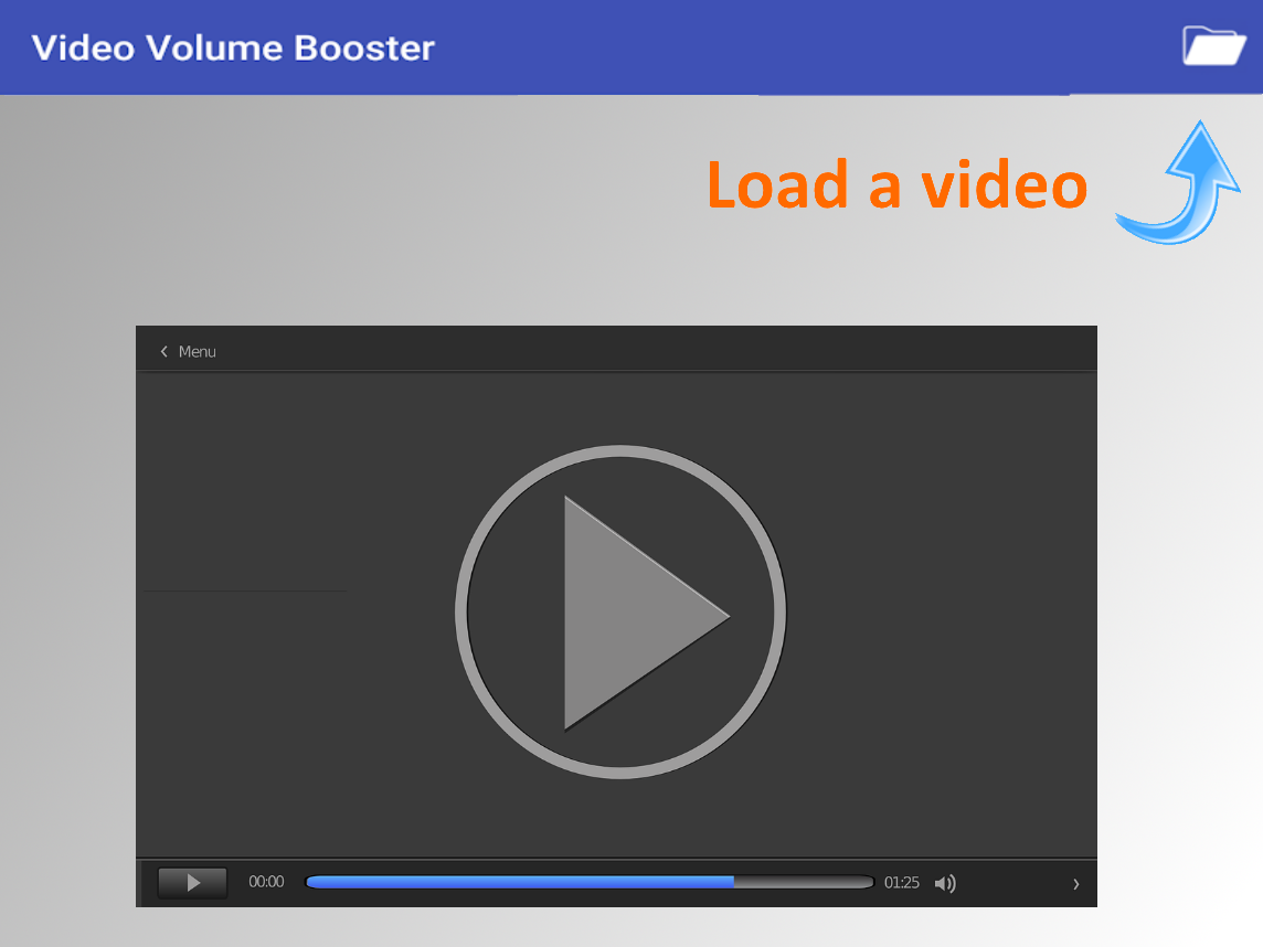 اسکرین شات 1 برنامه Video Volume Booster