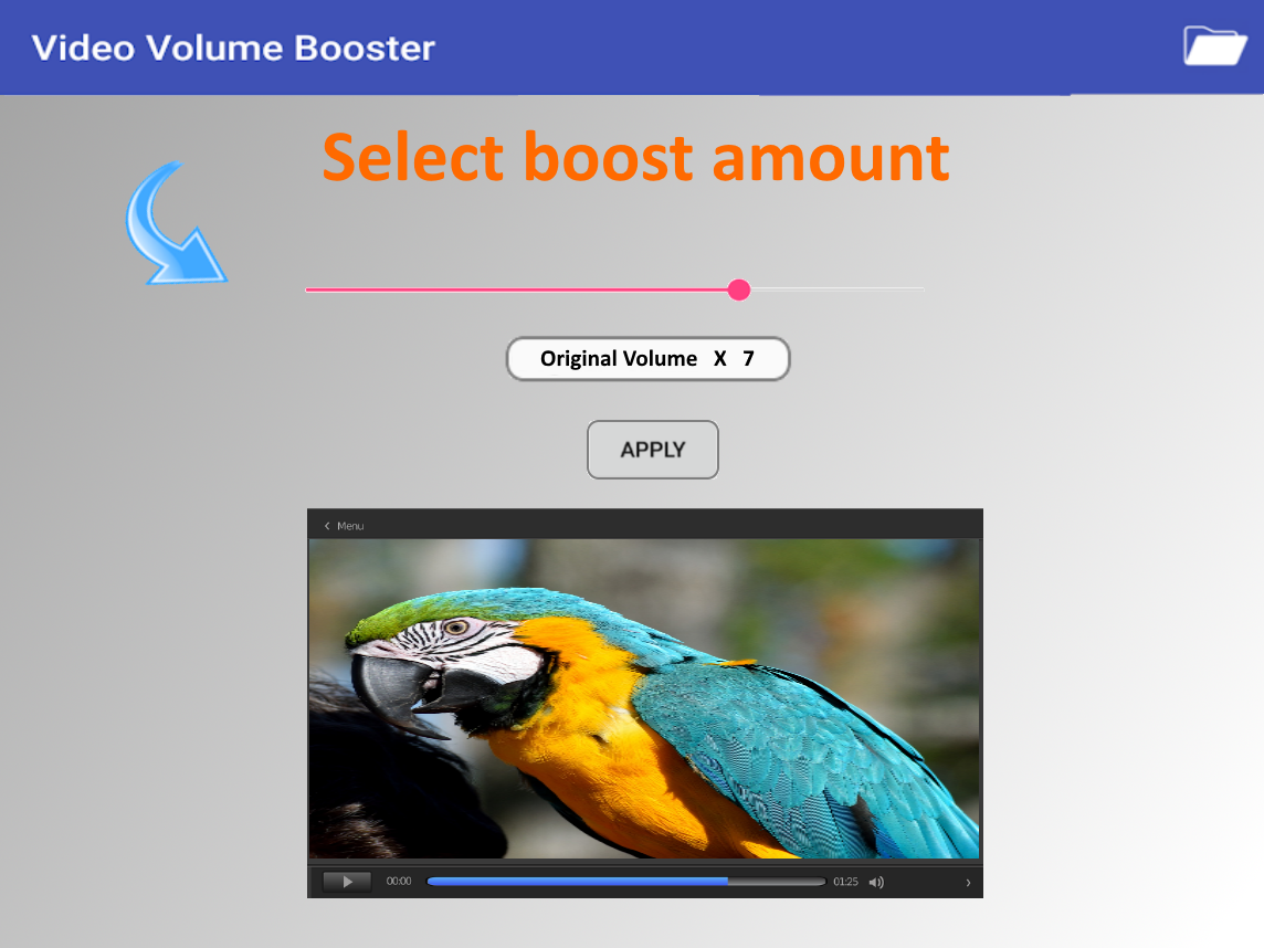 اسکرین شات 2 برنامه Video Volume Booster