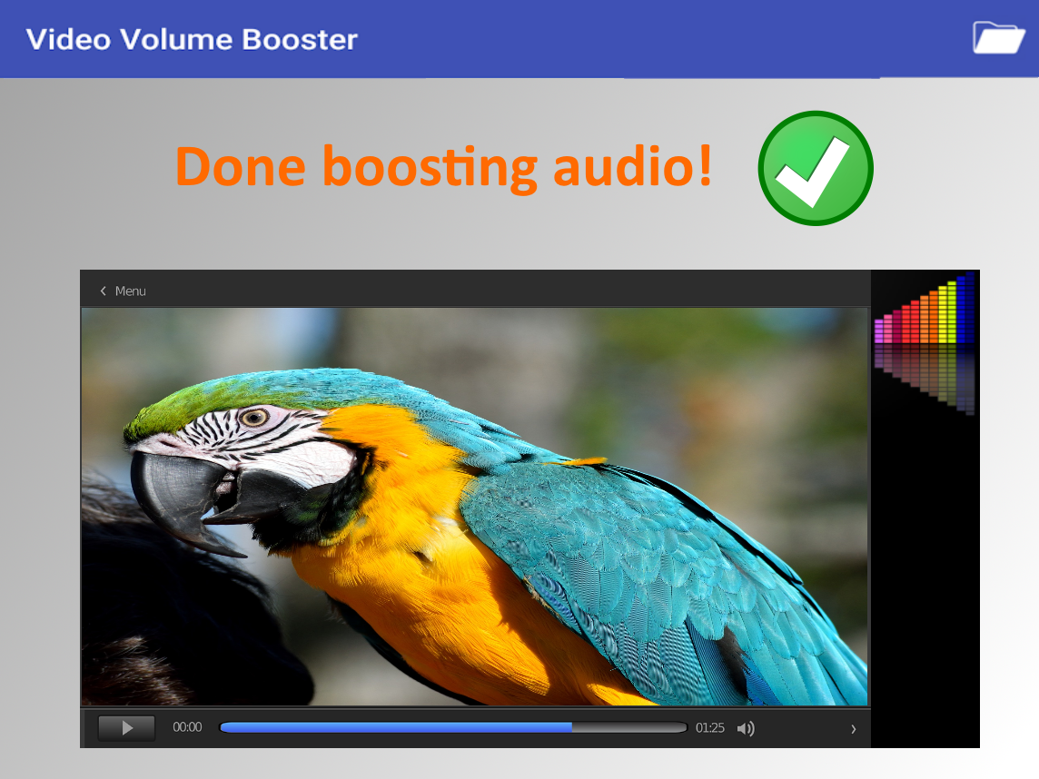 اسکرین شات 4 برنامه Video Volume Booster