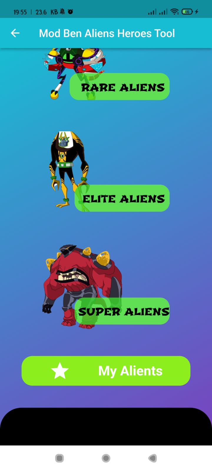 اسکرین شات 5 بازی Mod Ben Ten Aliens Heroes