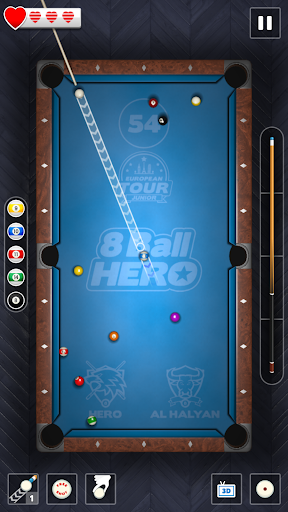 اسکرین شات 3 بازی 8 Ball Hero - Pool Billiards Puzzle Game