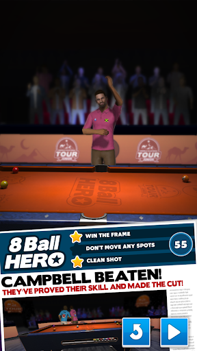 اسکرین شات 1 بازی 8 Ball Hero - Pool Billiards Puzzle Game