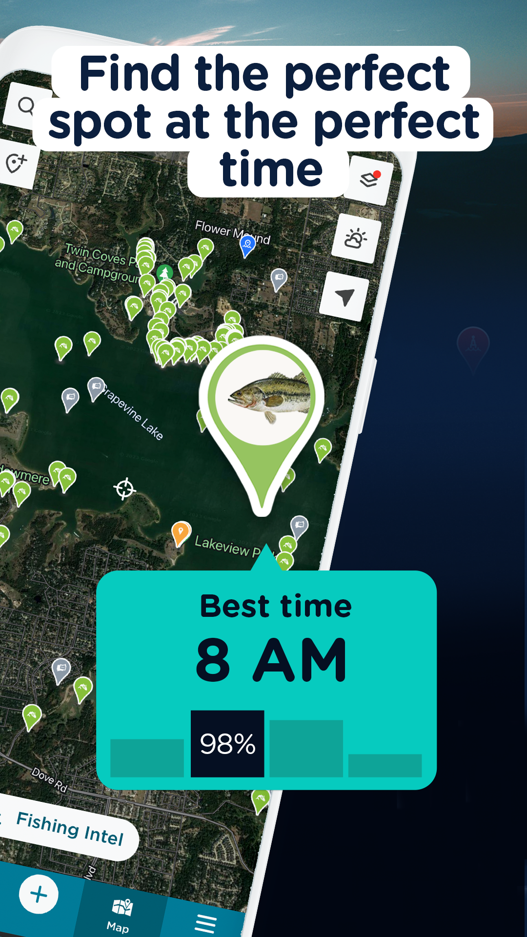 اسکرین شات 2 برنامه FishAngler - Fishing App