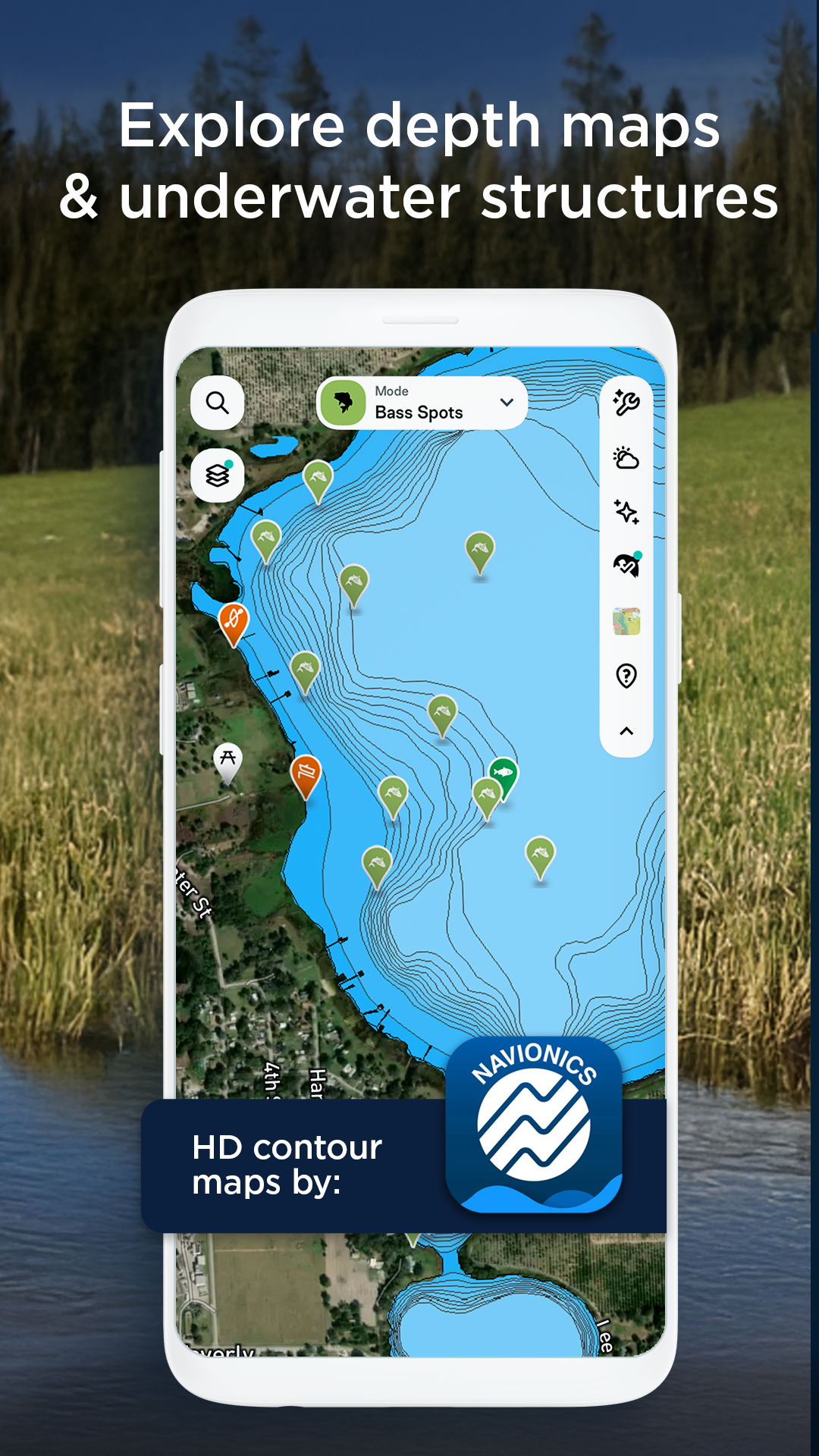 اسکرین شات 3 برنامه FishAngler: Explore, Map, Fish