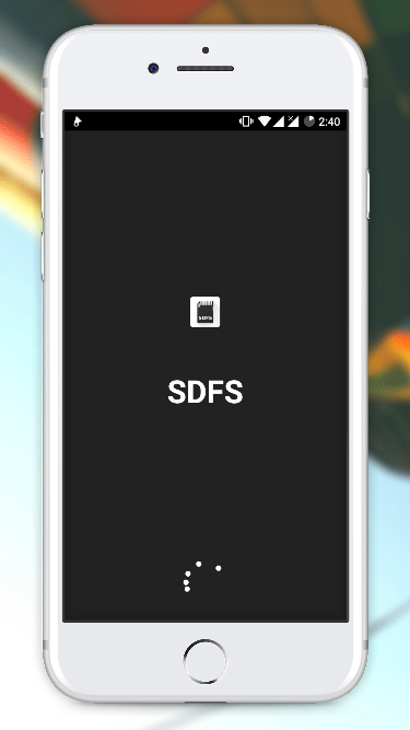 اسکرین شات 1 برنامه [root] SDFS - Format SDCard