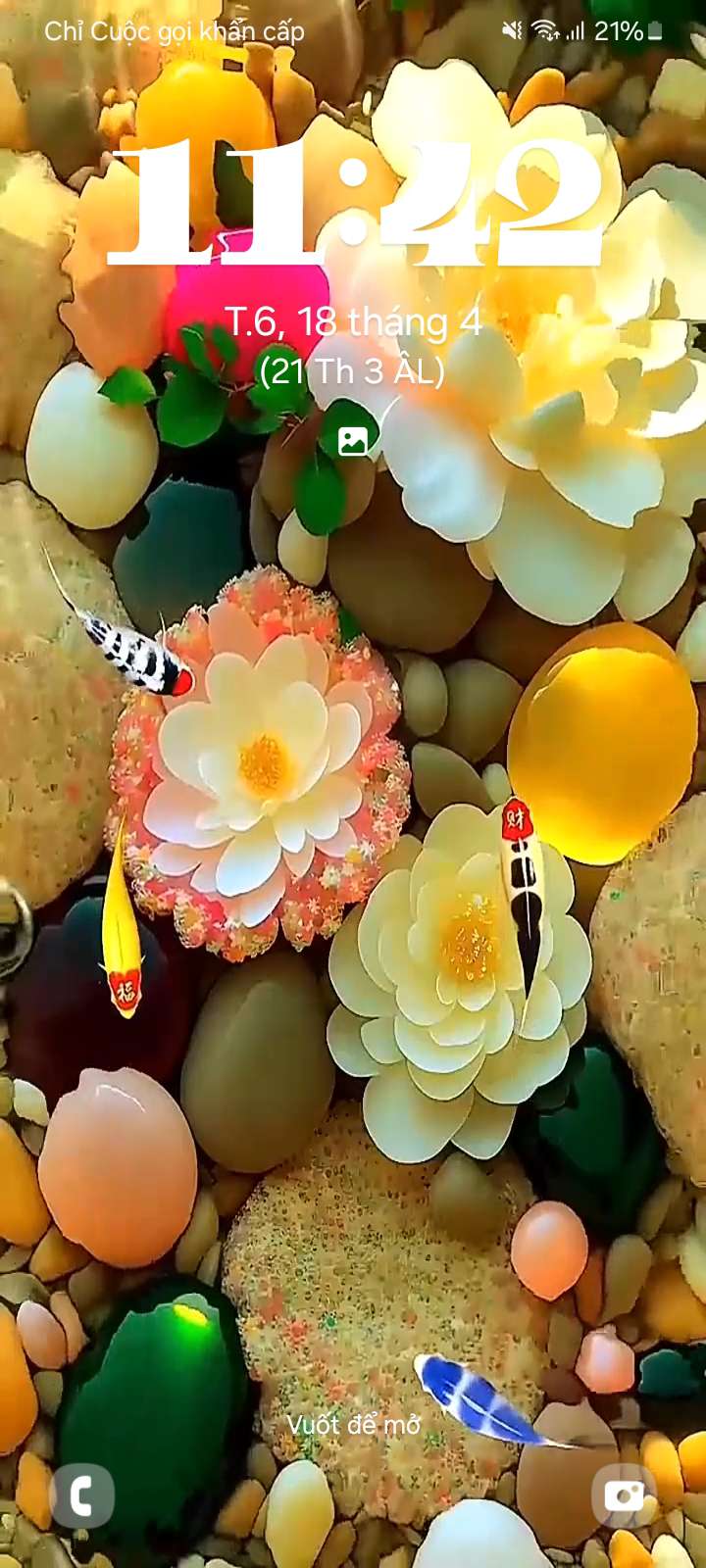 اسکرین شات 4 برنامه Fish Live Wallpaper 4K