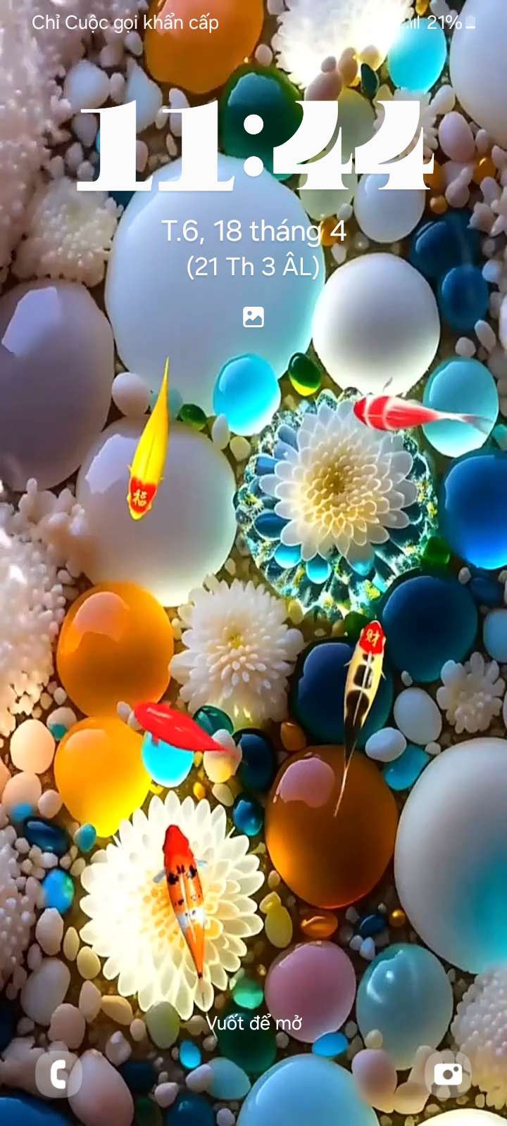اسکرین شات 3 برنامه Fish Live Wallpaper 4K