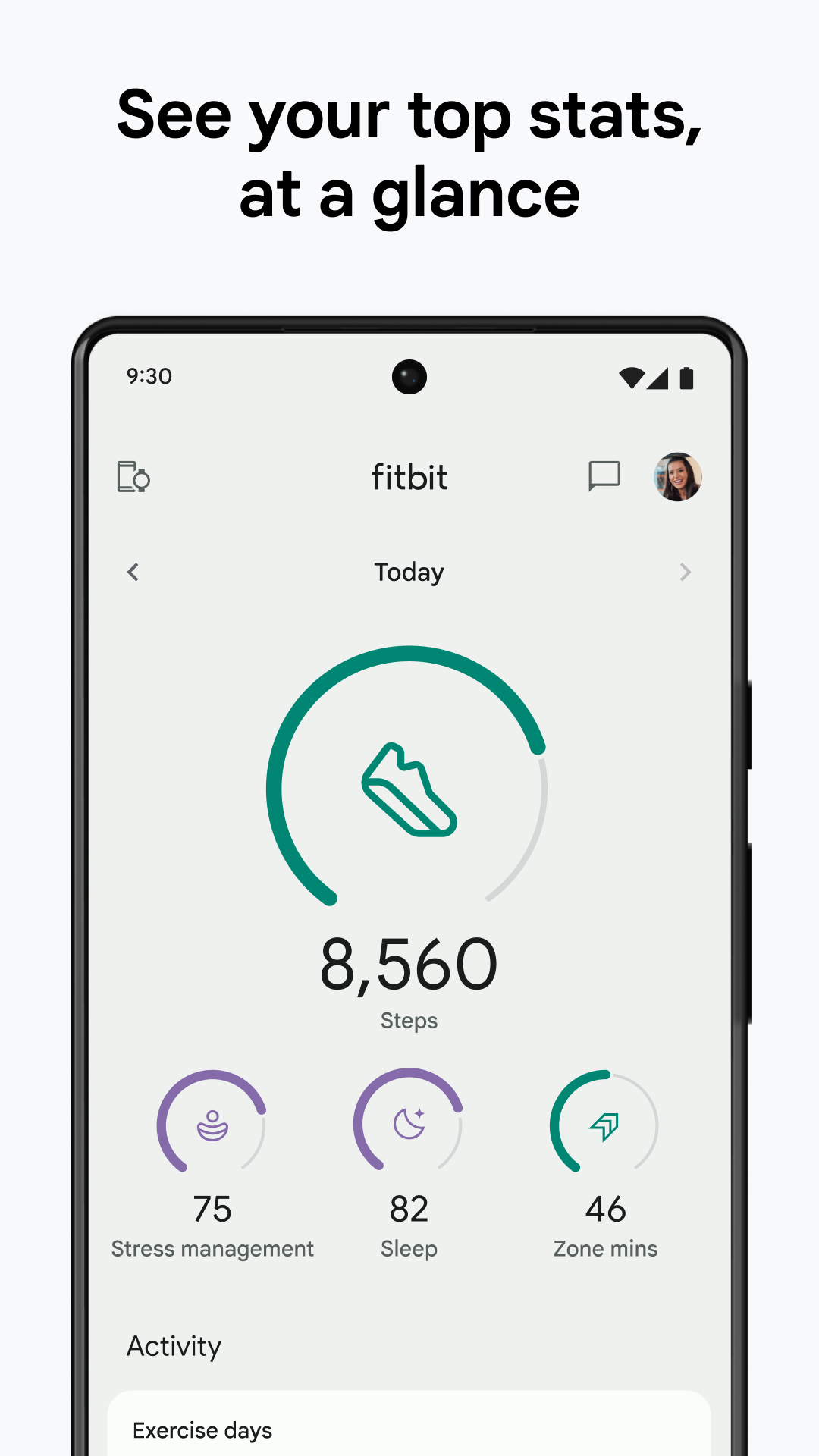 اسکرین شات 1 برنامه Fitbit