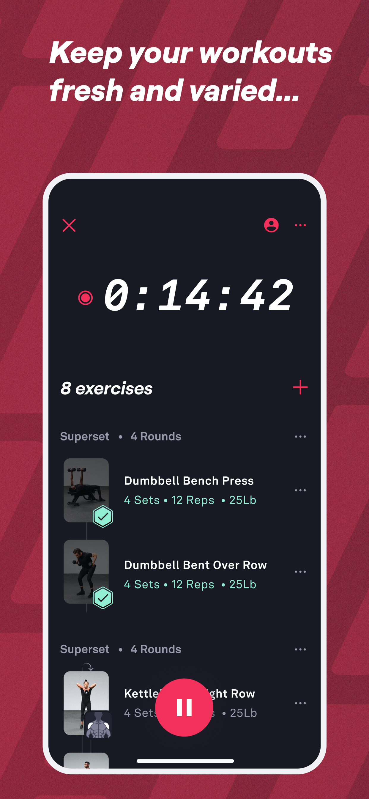 اسکرین شات 5 برنامه Fitbod: Workout & Gym Planner