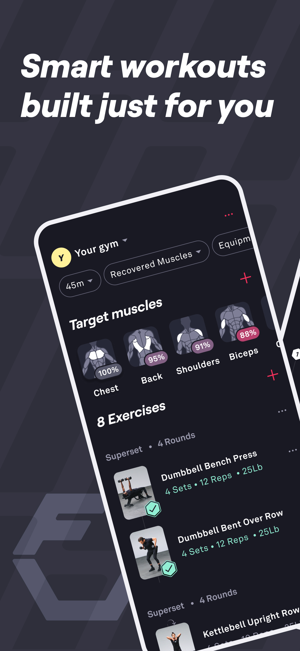 اسکرین شات 1 برنامه Fitbod: Workout & Gym Planner