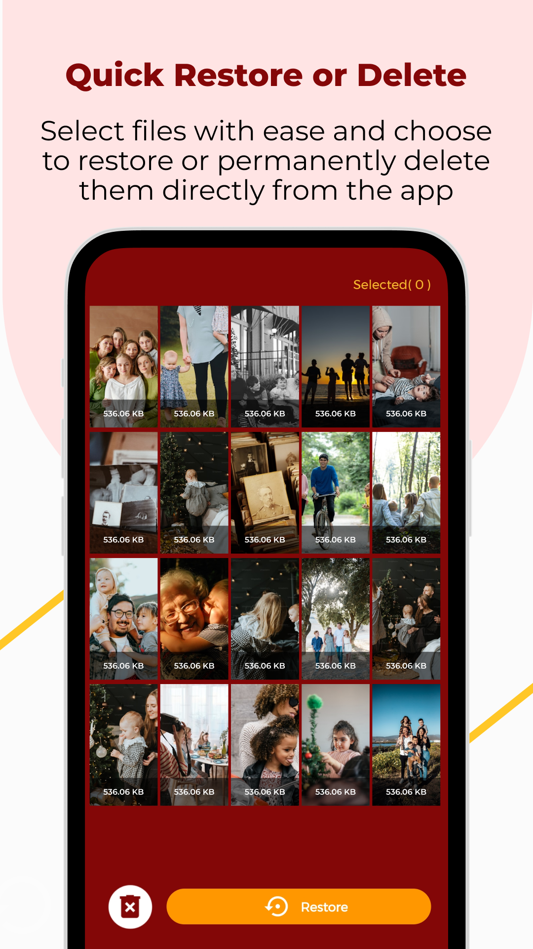 اسکرین شات 3 برنامه Deleted Photo & Video Recovery