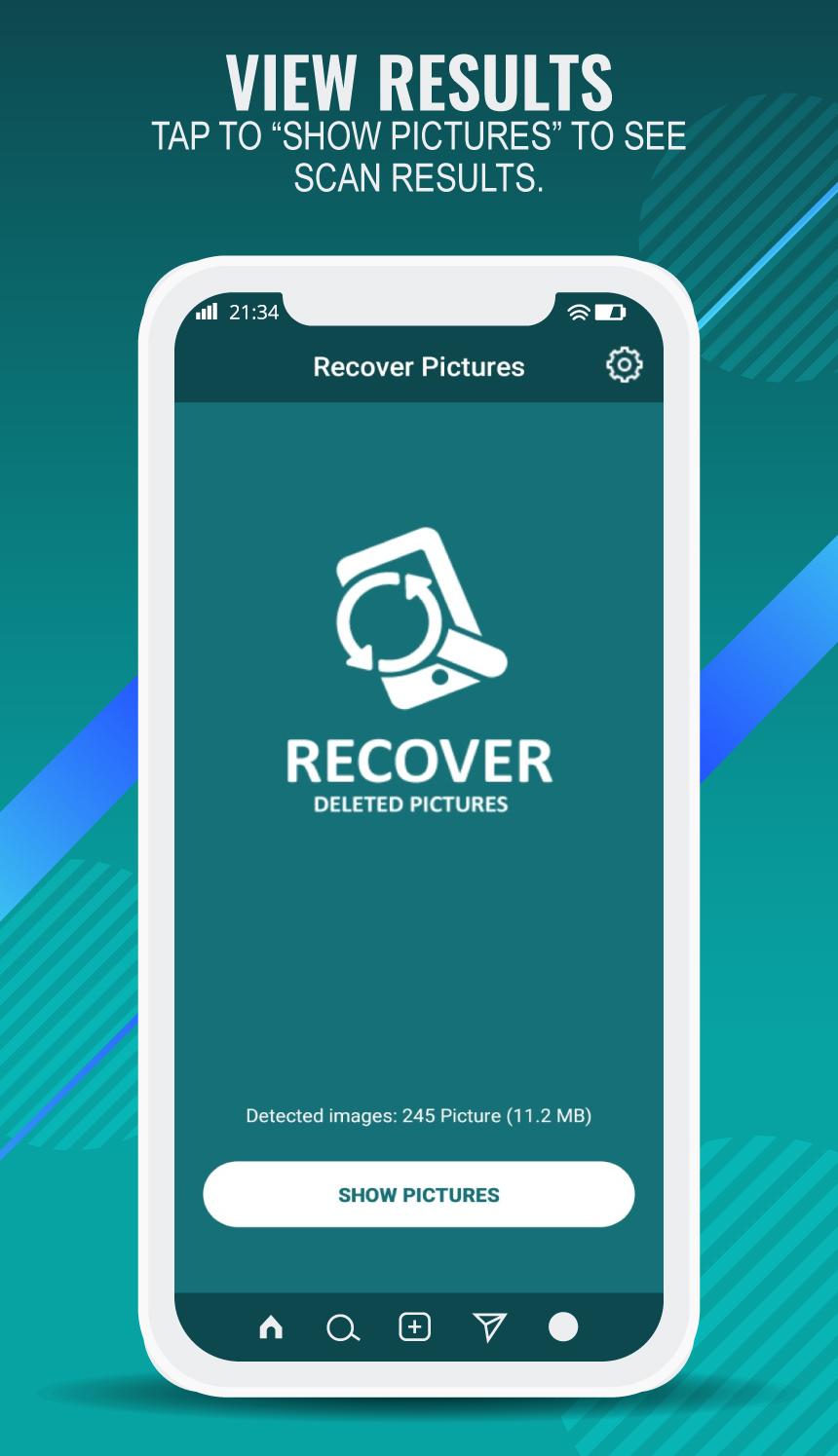 اسکرین شات 2 برنامه Recover Deleted Pictures