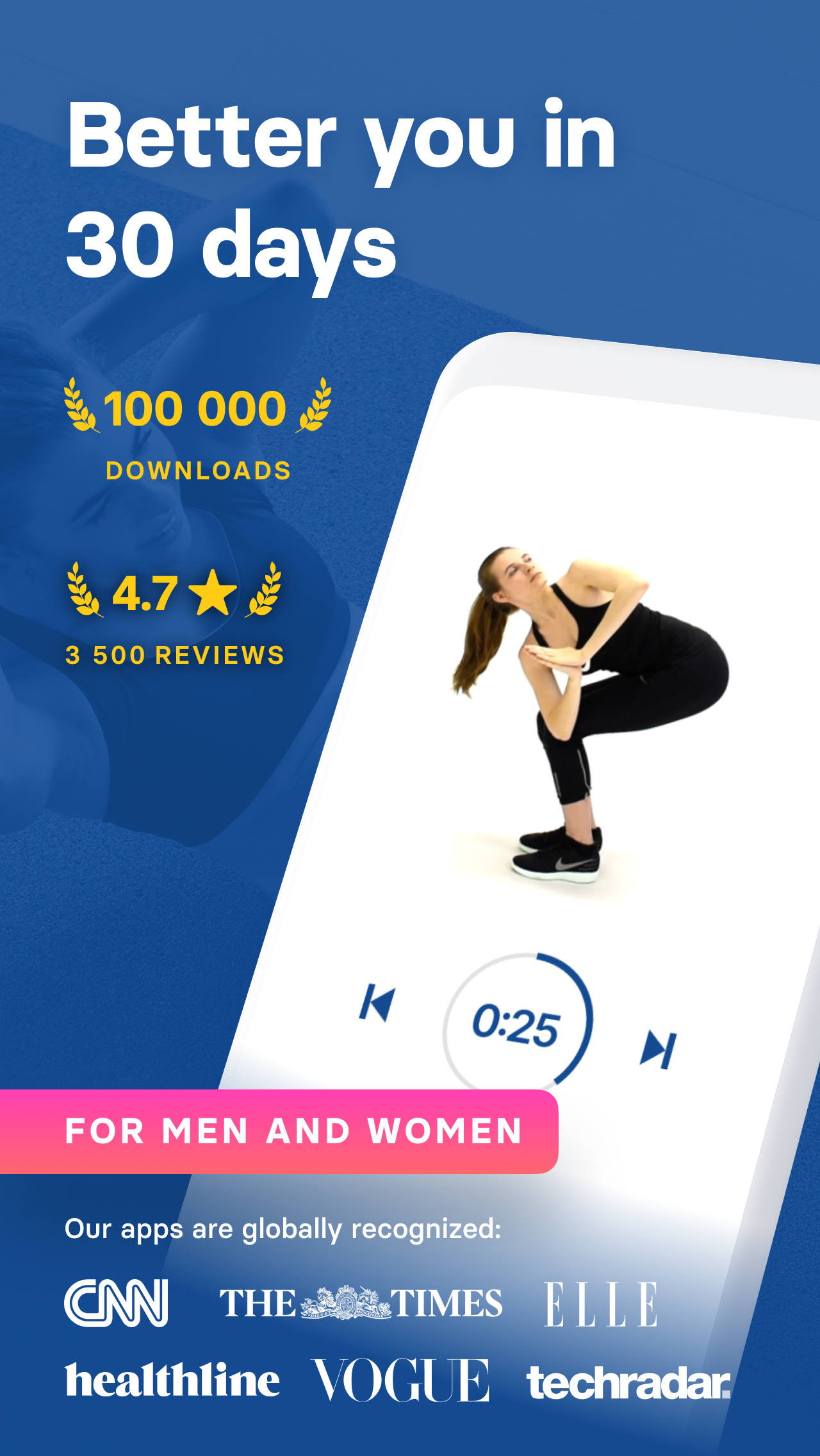 اسکرین شات 1 برنامه Warm Up & Cool Down by Fitify