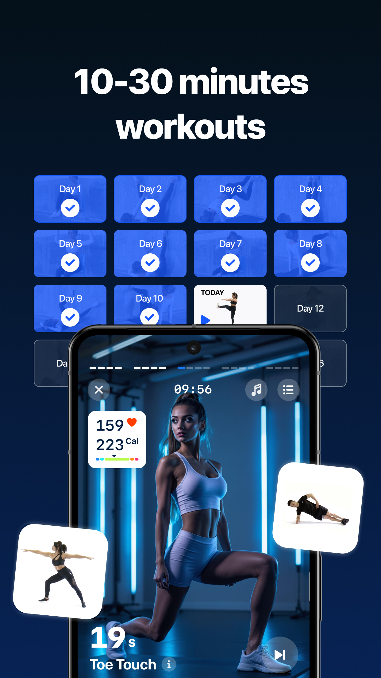 اسکرین شات 4 برنامه Fitify: Fitness, Home Workout