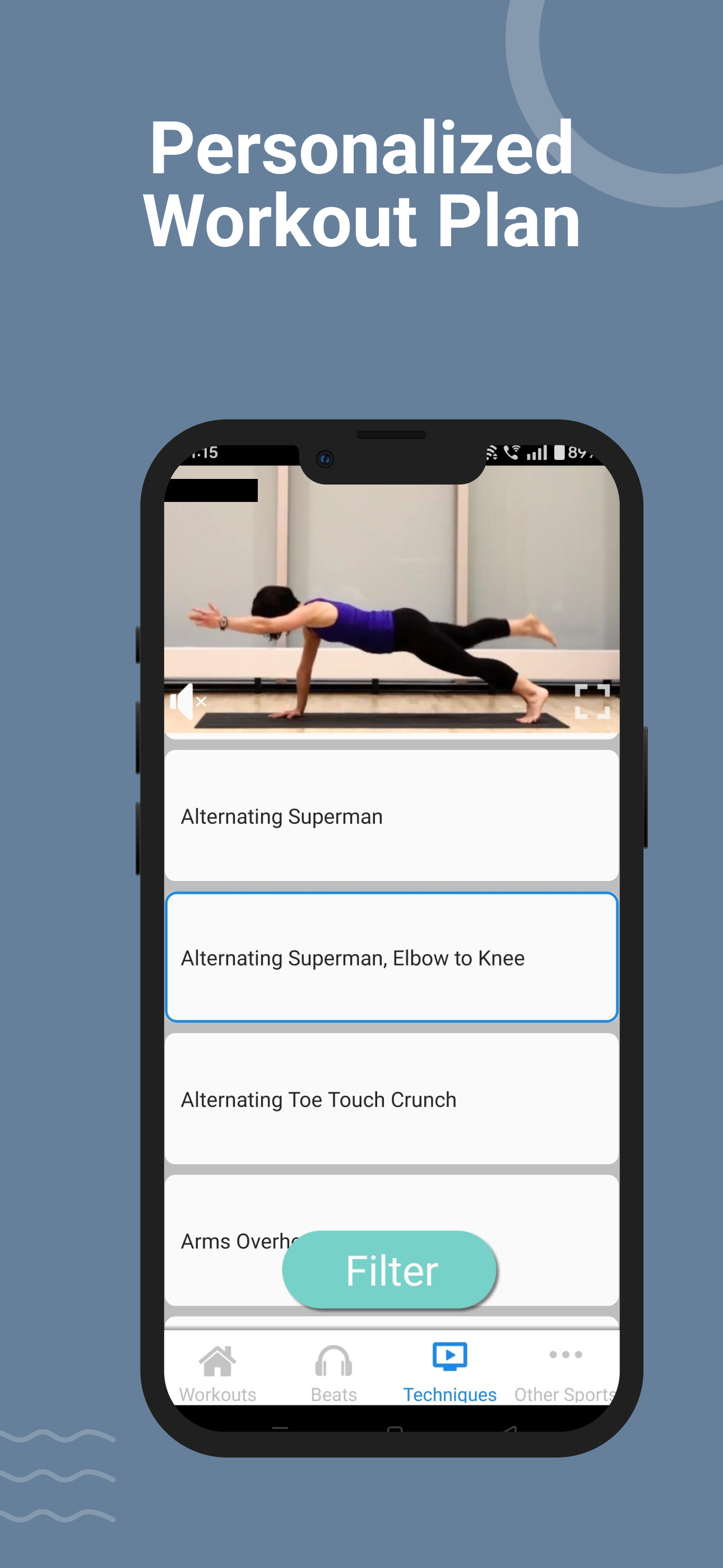 اسکرین شات 3 برنامه Pilates Training