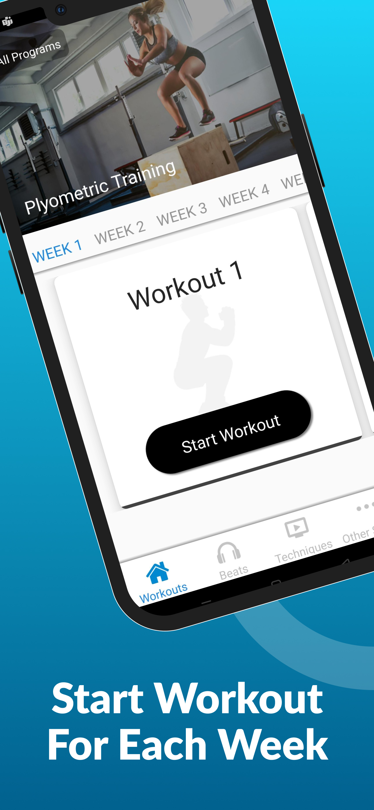 اسکرین شات 2 برنامه Plyometric Training Workouts